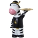 Okrasna Figura Alexandra House Living Plastika Zebra 34 x 43 x 74 cm Pladenj