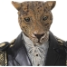 Ukrasna figura Alexandra House Living Crna Plastika Leopard Kostim 15 x 17 x 42 cm