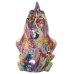 Decorative Figure Alexandra House Living Multicolour Plastic Rhinoceros Graffiti 17 x 26 x 19 cm Bowl