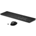 Clavier et souris sans fil HP 4R009AA Noir Espagnol Qwerty