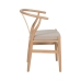 Dining Chair Beige Natural 53 x 55 x 80 cm