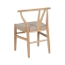 Dining Chair Beige Natural 53 x 55 x 80 cm