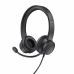 Headphones with Microphone Trust HS-201 Black