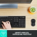 Ασύρματο Πληκτρολόγιο και Ποντίκι Logitech 920-004512 Μαύρο Qwerty Ιταλικά