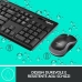 Clavier et souris sans fil Logitech 920-004512 Noir Qwerty Italien