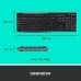 Kлаиатура с безжична мишка Logitech 920-004512 Черен Qwerty Италиански