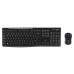 Keyboard and Wireless Mouse Logitech 920-004512 Black Qwerty Italian