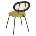 Dining Chair Black Green Natural Rattan 48 x 54 x 80 cm