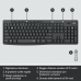 Keyboard Logitech Black QWERTY