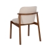 Dining Chair Brown Beige 58 x 58 x 83 cm