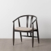 Dining Chair Black Beige 56,5 x 57 x 76 cm