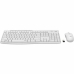 Клавиатура с мишка Logitech MK295 Бял Qwerty Италиански