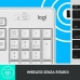 Клавиатура с мишка Logitech MK295 Бял Qwerty Италиански