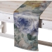 Caminho de Mesa Alexandra House Living Azul Têxtil 180 x 30 cm Veludo Floral Bordado