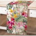 Bordløper Alexandra House Living Flerfarget Tekstil 33 x 180 cm Bomull Blomster