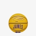 Basketbalový míč Wilson NBA Player Icon Mini Lebron Žlutý Jednotná velikost