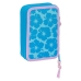 Triple Pencil Case Lilo & Stitch Hawaii Blue 12,5 x 19,5 x 5,5 cm 36 Pieces