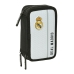 Driedubbele Pennenzak Real Madrid C.F. Wit Grijs 12,5 x 19,5 x 5,5 cm 36 Onderdelen