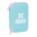 Dubbele etui Munich Heaven Hemelsblauw 12.5 x 19.5 x 4 cm 28 Onderdelen