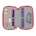 Triple Pencil Case Atlético Madrid Red 12,5 x 19,5 x 5,5 cm 36 Pieces