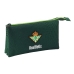 Kolme tõmblukuga pliiatsikarp Real Betis Balompié Roheline 22 x 12 x 3 cm