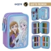 Triple Pencil Case Frozen Light Blue 12,5 x 6,5 x 19,5 cm