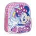 Mochila Escolar Minnie Mouse Rosa 25 x 30 x 9 cm