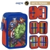 Triple Pencil Case The Avengers Blue 12,5 x 6,5 x 19,5 cm