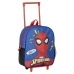 Mochila Escolar com Rodas Spider-Man Azul 10 x 30 x 25 cm