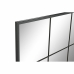 Espejo de pared DKD Home Decor Negro Cristal Hierro Espejo Ventana 90 x 1 x 120 cm 90 x 1,8 x 120 cm