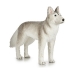 Décoration Noël 87 cm Chien Gris Blanc Synthétique