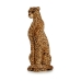 Figura Decorativa Castanho Leopardo 38 x 98 x 35 cm Dourado Sintético