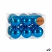 Lot de boules de Noël Bleu Plastique Ø 7 cm (12 Unités)