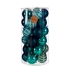 Set of Christmas balls Blue PVC 8 x 9 x 8 cm (4 Units)