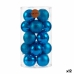 Conjunto de bolas de Natal Azul PVC (12 Unidades)