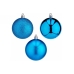 Conjunto de bolas de Natal Azul PVC (12 Unidades)