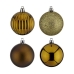 Set kerstballen Groen Plastic (4 Stuks)