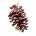 Kerstversiering Dennenappel Bruin Rood 7 x 11,5 x 7 cm (24 Stuks)