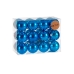 Lot de boules de Noël Bleu Plastique (12 Unités)