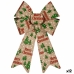 Fiocco Merry Christmas Decorazione Natalizia Multicolore PVC 24 x 34 x 5 cm (12 Unità)