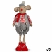 Figura Decorativa Ratón Rojo Gris 27 x 18 x 74 cm (2 Unidades)