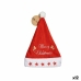 Gorro de Papá Noel Merry Christmas Estrellas Rojo 24 x 2 x 35 cm (12 Unidades)