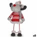 Figura Decorativa Reno de Navidad Rojo Gris 13 x 33,5 x 20 cm (8 Unidades)