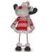 Figura Decorativa Reno de Navidad Rojo Gris 13 x 33,5 x 20 cm (8 Unidades)