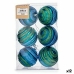 Conjunto de bolas de Natal Ø 8 cm Azul Verde PVC (12 Unidades)