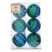 Conjunto de bolas de Natal Ø 8 cm Azul Verde PVC (12 Unidades)