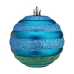 Conjunto de bolas de Natal Ø 8 cm Azul Verde PVC (12 Unidades)