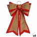 Lasso Kerstversiering 40 x 60 cm Rood Gouden PVC (6 Stuks)