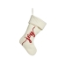 Christmas bauble Joy Christmas Stocking White Cloth 28 x 4 x 46 cm (12 Units)