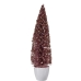 Decoratieve figuren Kerstboom Roze Plastic 10 x 38 x 10 cm (6 Stuks)